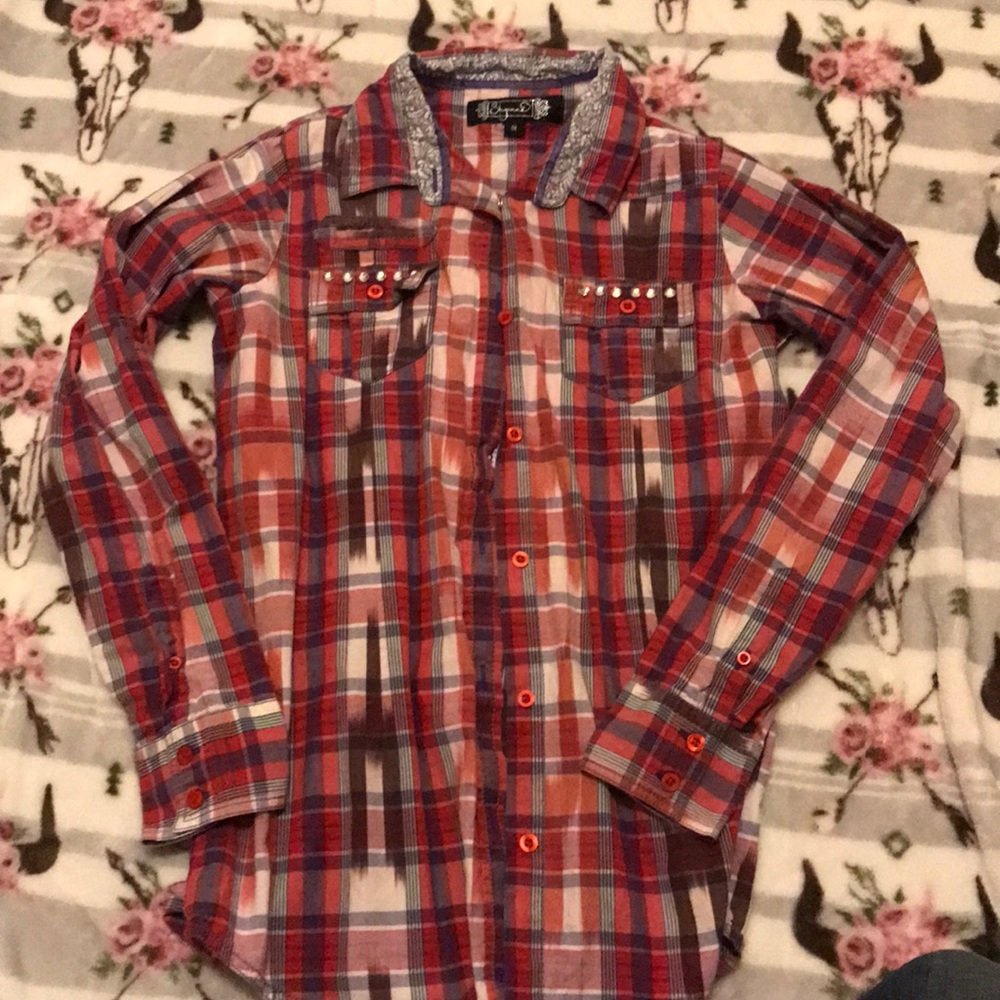 Ladies Jeweled Blouse